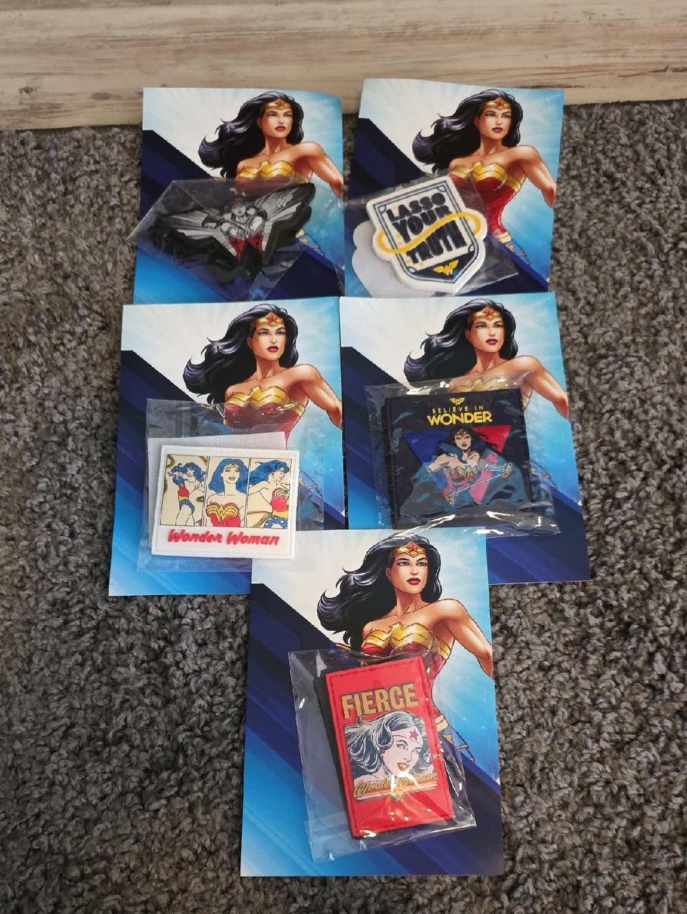 Wonder Woman WolfPak Velcro Patches Multi-Color Collection